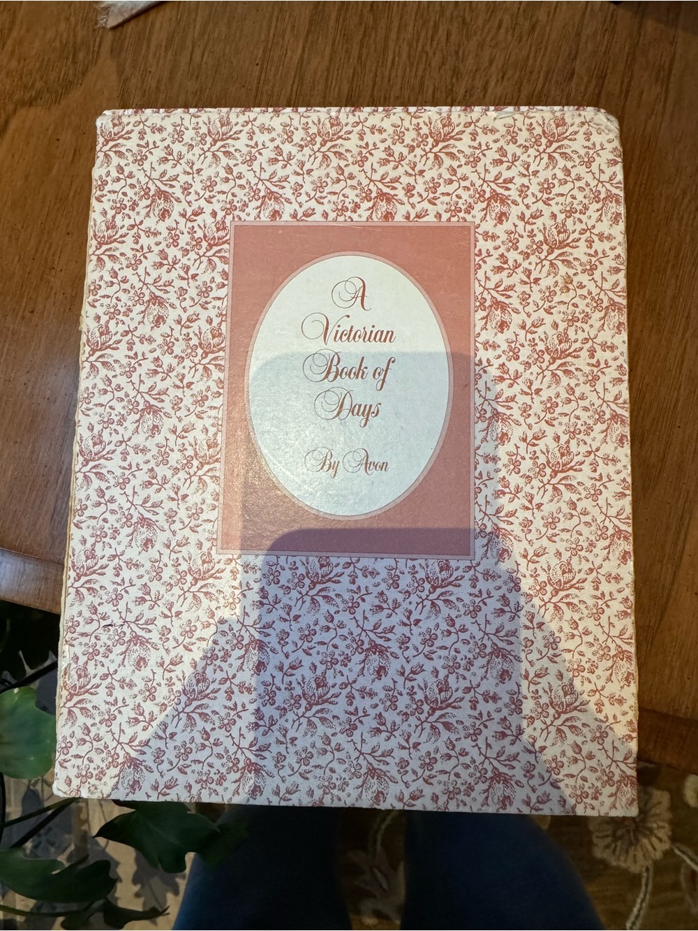 Avon Pink Floral Hardcover Book